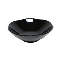 Thunder Group 39093BK 45 oz 9" Diameter x 3" Deep Wavy Soup Bowl