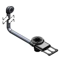 T&S Brass B-3992-01 Modular Waste Drain Valve with Pull Handle | Cook's Direct