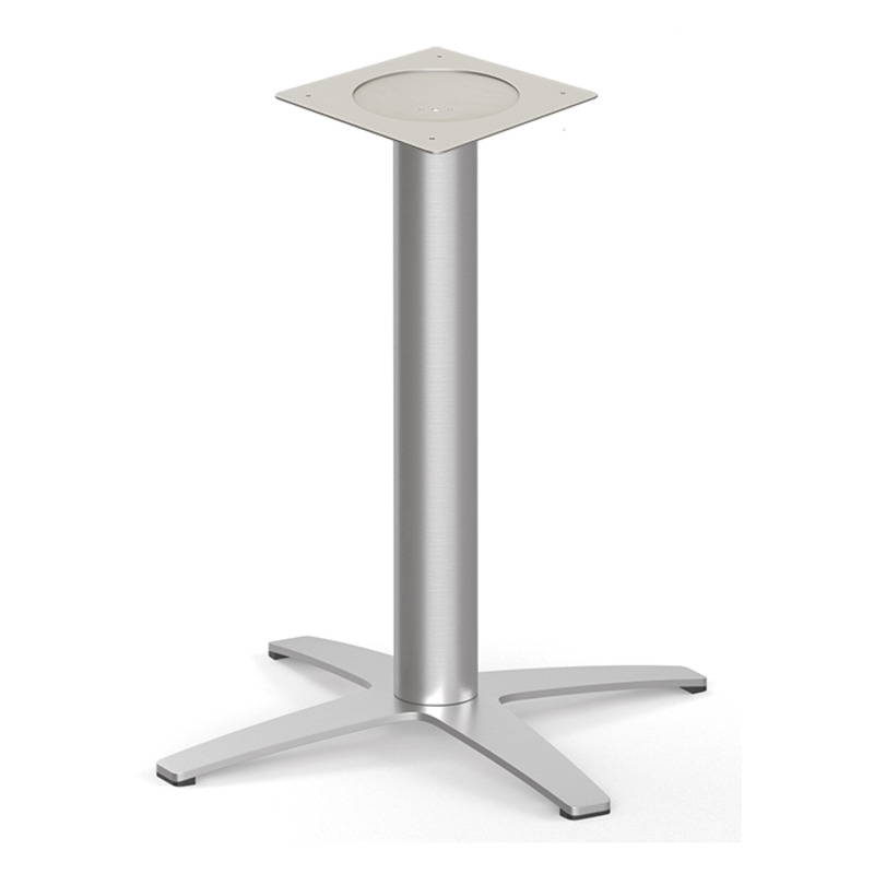 PLTXB2328BRU- 4-Prong 28.5"H Brushed Metal Base (for 24" tops)