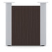 PL389ELPCENTP1 ACCENT CENTER BASE PANEL- Espresso with Silver
