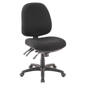 4464 MED BACK EXEC CHAIR-BLACK9106