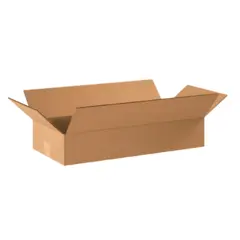 20 X 10 X 4" ECT32 FLAT CORRUGATED CARTON, 25/BD