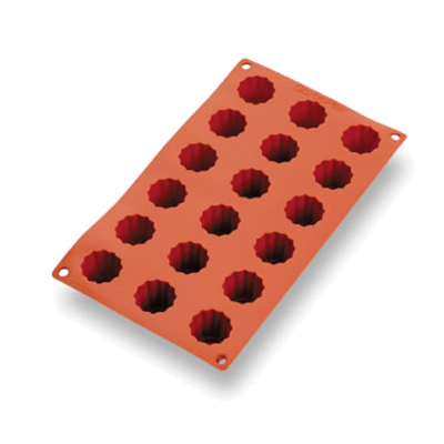 Matfer Bourgeat 257990 18 Per Sheet Gastroflex Mini Cannele Mold