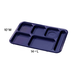 Cook's 630-400A-NAVY 6-Compartment ABS Cafeteria Tray