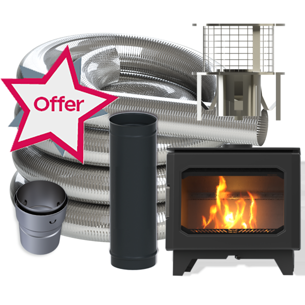 Pack Offer - Pyrus V Contemporary Handle and 125mm 10m Midflex 316 Inc: - 125mm VP 500 Length MB - 125mm S/S CPH - 125mm Snap Fit Adaptor