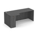 PL182L 71" PORKCHOP CREDENZA-LEFT- COASTAL GRAY