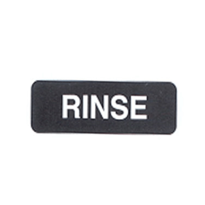Vollrath 4522 Rinse Sign 3" X 9"