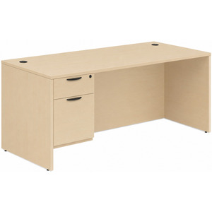 CLASD1023- Classic Desk 71" X 36" with Box/File Pedestal- Maple