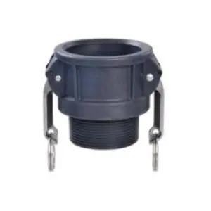 Cam and Groove Coupler, 1 in Type B x 1 in MNPT, Polypropylene