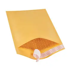 7.25 X 12" KRAFT BUBBLE MAILERS, SELF-SEAL, #1, 100/CS   B854SS   ELSS1