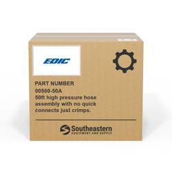 Edic - 00580-50A - 50ft high pressure hose assembly with no quick connects just crimps.