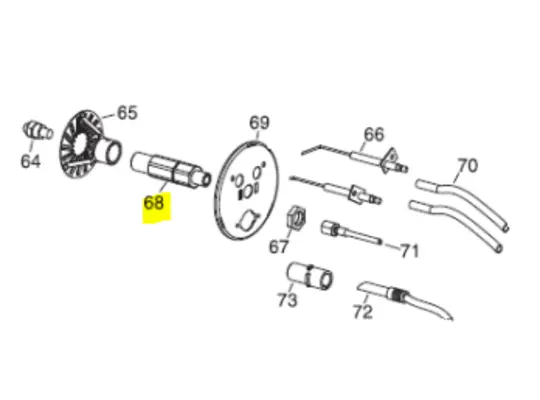 Veloci Heater Replacement Nozzle Support - Blaze 200, 300