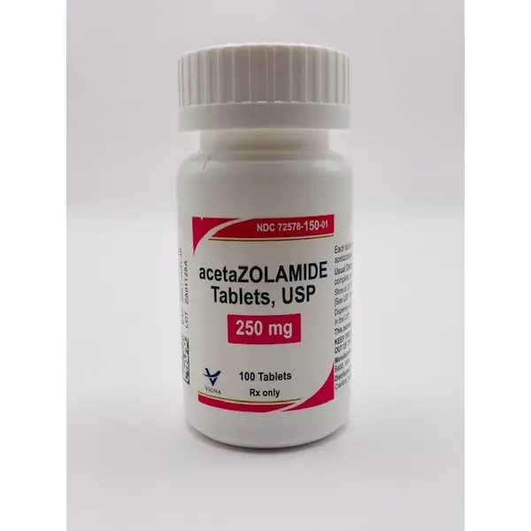 Acetazolamide Tabs 250mg 100s NDC 72578015001