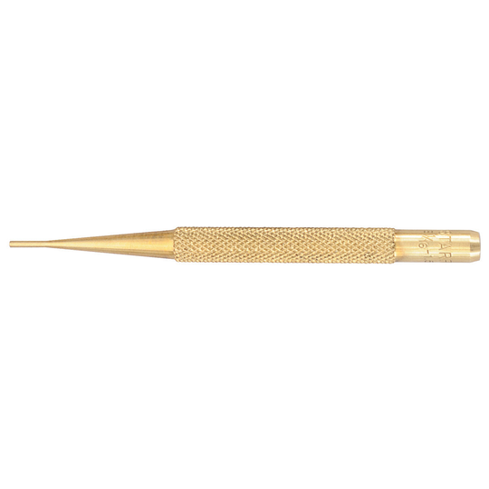 STARRETT B565A Brass Drive Pin Punch, 1/16" Diam X 4" L
