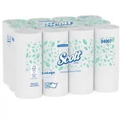 04007 KC SCOTT CORELESS TOILET TISSUE, 2 PLY, 4.0 X 3.94, 1000 SHT/RL, 36 RLS/CS