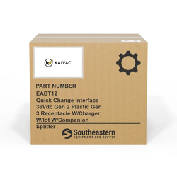 Kaivac - EABT12 - Quick Change Interface - 36Vdc Gen 2 Plastic Gen 3 Receptacle W/Charger W/Iot W/Companion Splitter