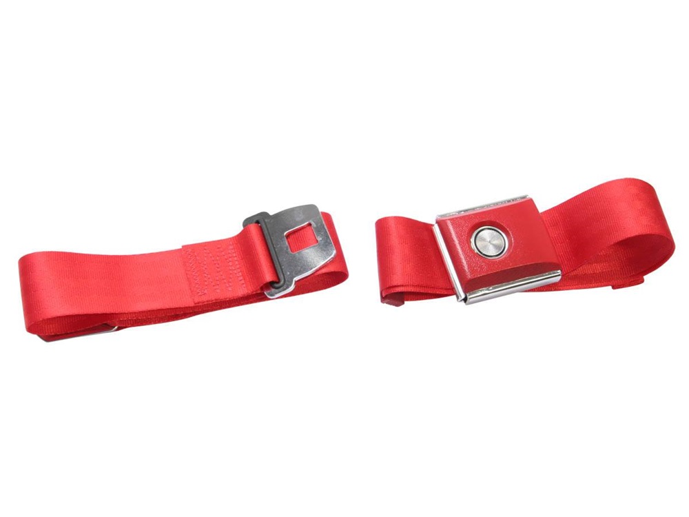 BRIGHT RED SEATBELT W/PUSHSBBRPBSB