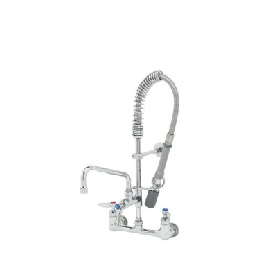 T&S Brass MPY-8WLN-08 Mini Pre-Rinse Faucet Unit 8" Wall Mount Base