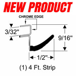 Inner Beltline Weatherstrip - 44 Inch