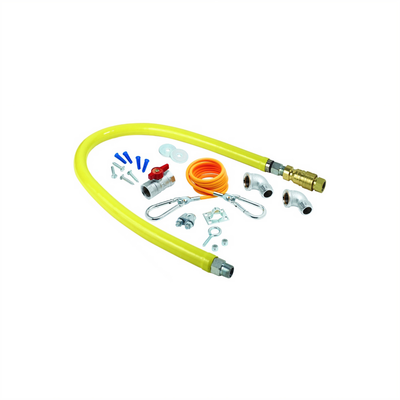 T&S Brass HG-4D-48K 48 In Gas Hose Connector Kit