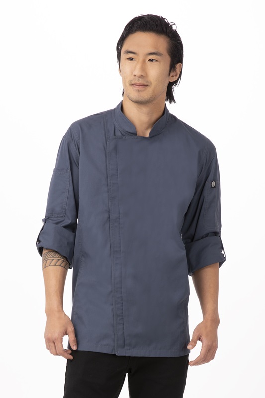 Chef Works BCLZ Hartford Chef Coat Blue