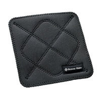 Browne 5436502 KitchenGrips® Hot Pads 10" x 10", Square, FLXaPrene™ with Inverted Zig, Black