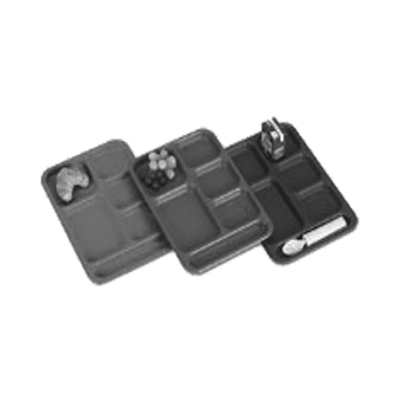 Cambro PS1014437 Penny-Saver School Tray 6-Compartment
