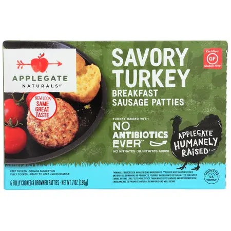 MEAT/TURKEY BREAKFAST SAUSAGE PATTY | 12/7 OZ