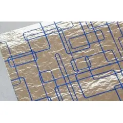 10.5 X 14 BLUE FOIL LAMINATED WRAP SHEETS, 500/PK GPPW63 5 PACKS/BOX