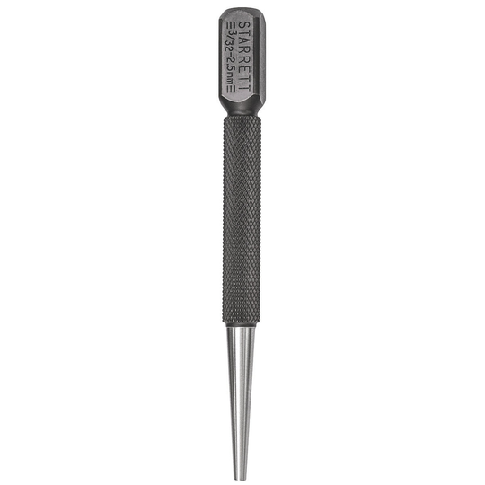 STARRETT 800C Nail Set, Square Head, 3/32" X 4"