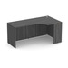 PL181R 66" PORKCHOP CREDENZA-RIGHT- COASTAL GRAY