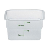 Cambro 2SFSPP190 Translucent 2 qt. CamSquare Container