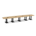 PALBS4216N - 18 ft. Classic Boat Shape Conference Table with Black Palmer Base