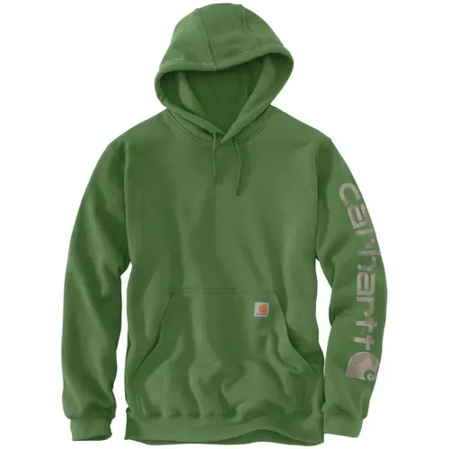 CARHARTT K288 - Loose Fit Midweight Logo Sleeve Graphic Sweatshirt - Harvest Sage Heather