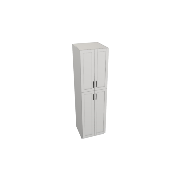 Providence Pure White Box Utility Cabinet Kit - 24” X 90”H X 24”D