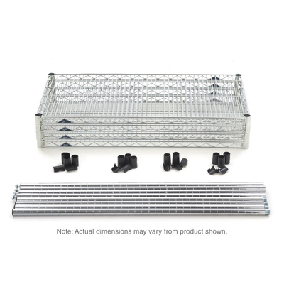Metro EZ1848BR-4 Super Erecta Convenience Pak Shelving Unit 48"W X 18"D X 74"H Wire Shelves
