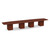 18' Classic Boat Shape Conference Table with Cube Base - Cherry