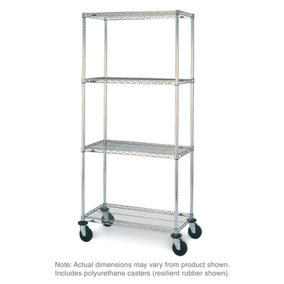 Metro N466EBR Super Erecta Stem Caster Cart Wire