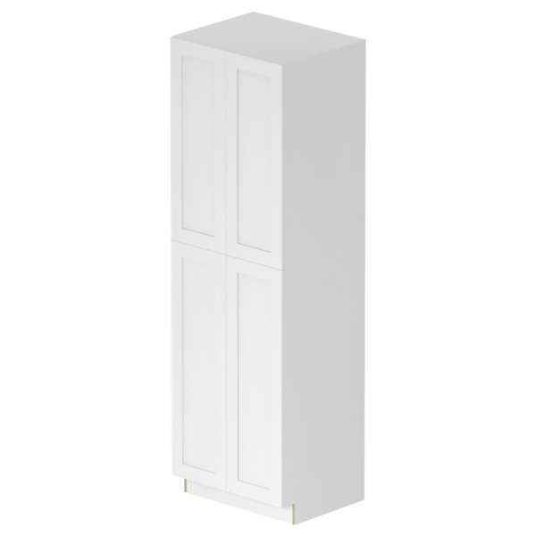 Hampton Pure White Box  Utility Cabinet Kit - 24” X 84”H X 24”D