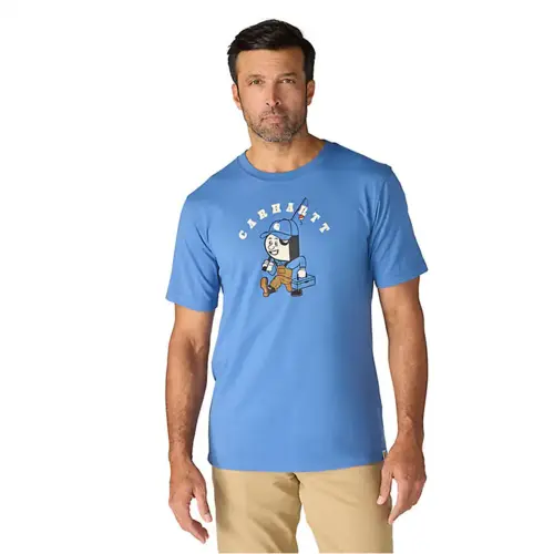 CARHARTT 107456 - Irvine Relaxed Fishing T-Shirt - Dark Tranquil Blue