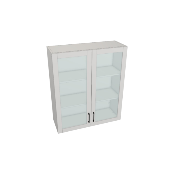 Providence Pure White Box Glass Door Wall Cabinet Kit - 36”x 42” X 13”