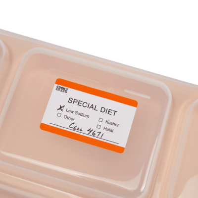Cook's Brand 1-1/2" x 2" Special Diet Label