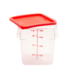 FSE 373-FC8C Food Container 8 Qt. Square Clear NSF