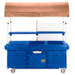 Cambro KVC854C186 Camkiosk Cart with 4 Pan Wells & Beige Canopy 