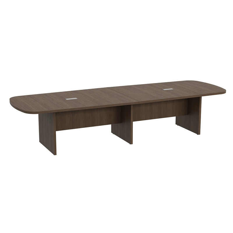 Classic Arena Conference Table 12 Ft - Modern Walnut