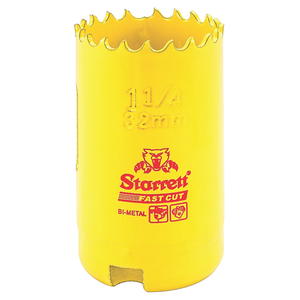 STARRETT FCH0114-G 1-1/4'' (32mm) Fast Cut Straight Pitch Bi-Metal Hole Saw