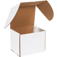 9.5 X 8 X 8" ECT32B WHITE OUTSIDE TUCK MAILERS 50/BD ***USE 12341234002713*** MEZ988