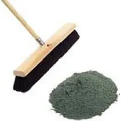 50 LB FLOOR SWEEPING COMPOUND, GREEN BASE, SANDED GRIT, GREEN