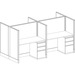 WEBBTYP9 - 53"H, 4-Pod, 4' x 2' Webb Typical - power