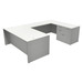 CLAUD1004 Executive U-Shape Typical 71" X 107" Desk- White